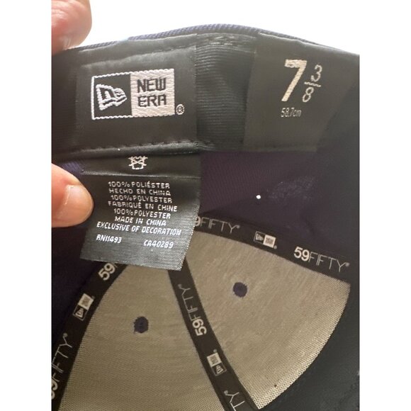 New Era 59FIFTY Tampa Bay Rays 2019 ASG Fitted Cap 7 3/8 Navy/Gold Polyester MLB - Picture 4 of 5